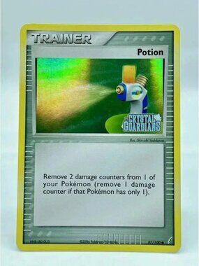 Potion 87/100 Trainer Reverse Holo EX Crystal Guardians Stamped Pokemon TCG‎